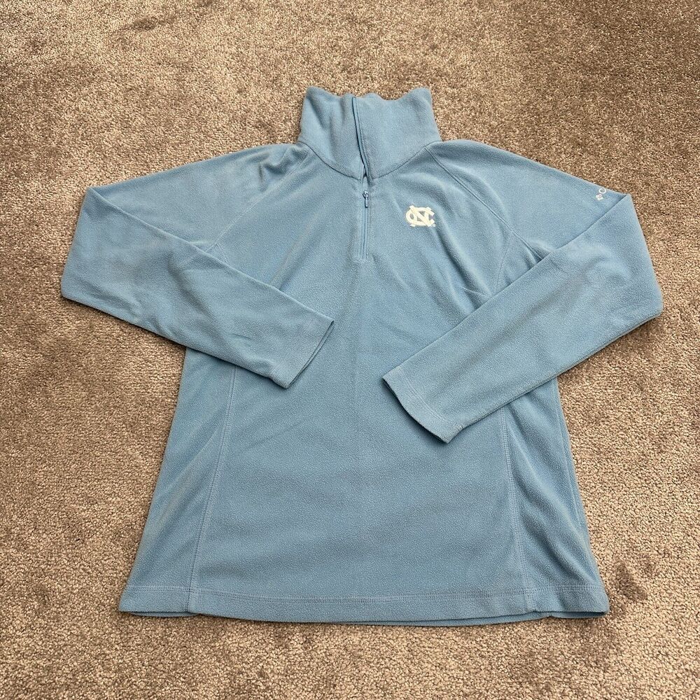 Columbia Benton Springs Fleece Jacket Women Medium Blue North Cardina University